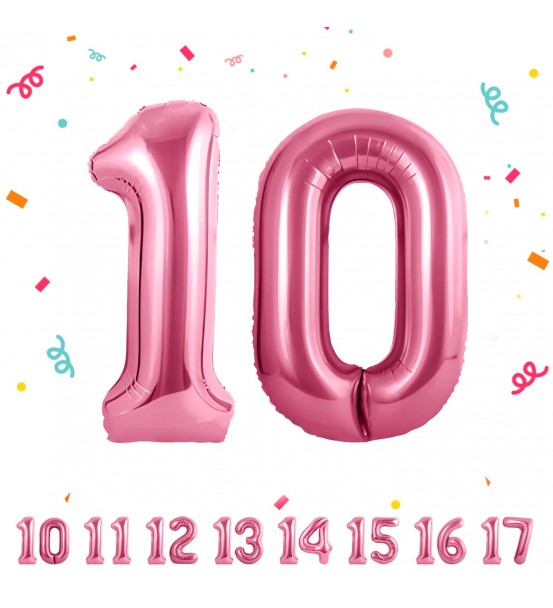 Pembe Helyum Sayı Balonu