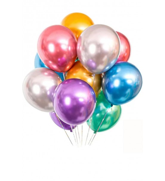 Parlak Renkli Helyumlu Uçan Balon 13 Adet