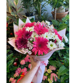 Papatya ve Gerbera Buketi Karışık